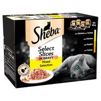 Mitrā kaķu barība Sheba Poultry, 0.085 kg x 12 gab.