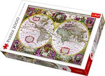 Dėlionė Trefl Map Of The Entire Earth 645727, 96 cm x 68 cm, 2000 vnt., įvairių spalvų