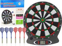 Elektroniskās šautriņas Lean Toys Electronic Dartboard, balta krās./melna krās./sarkana krās.