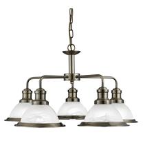 Šviestuvas kabinamas Searchlight Bistro 1595-5AB, E27, 5 x 7 W