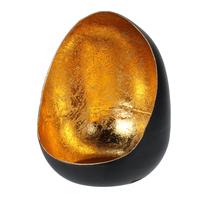 Svečturis A67100660, dzelzs, 10.5 cm, zelta krās./melna krās.