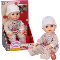 Кукла - новорожденная с аксессуарами Zapf Creation Baby born Anna, 36 см, коричневатый цв.
