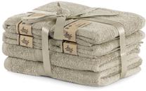 Vonios rankšluosčių rinkinys Restilo Bamby 14918, smėlio ruda, 70 x 140 cm/50 x 100 cm, 6 vnt.