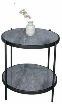 Staliukas Kalune Design Nord, juoda sp./pilka sp., 55 cm x 55 cm x 50 cm