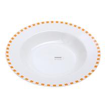 Lėkštė Banquet, Ø 21.6 cm, balta sp./oranžinė sp.