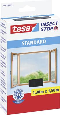 Tinklelis nuo vabzdžių Tesa Standard 55672-00021-03, juoda sp., 150 cm x 130 cm