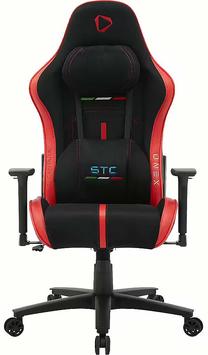 Игровой стул Onex STC Alcantara L, 66 x 55 x 123 см, черный цв./красный цв.