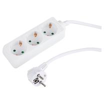 Buitinis ilgintuvas, 3 x 1,5 mm², 3 m, 3 lizdų, balta sp.