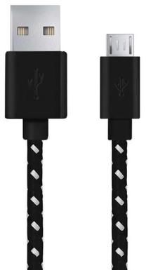 Laidas Esperanza USB 2.0 A male, Micro USB male, 1 m, juoda sp.