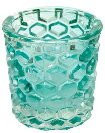 Žvakidė Home4you, stiklas, 6.5 cm, mėlyna sp.