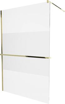 Dušas siena Mexen Kioto+ Walk-In, 90 cm x 200 cm, zelta krās./rūdītais