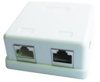 Сетевые продукты Gembird Surface Mount Box, белый цв.