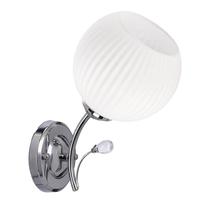 Lampa sienas Candellux Lighting Yoko 21-51943, E27, 1 x 40 W, balta krās. / sudraba krās.
