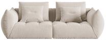 Modulinė sofa Micadoni Bloom Velvet, kreminė sp., 232 x 106 cm x 95 cm
