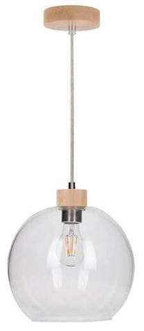 Valgusti rippuv Spot-Light Svea, E27, 1 x 60 W, läbipaistev v. / pruun v., 24 x 21 cm