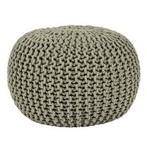 Pufas LABEL51 Knitted 432812, alyvuogių žalia sp., 50 cm x 50 cm x 35 cm