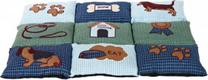 Gyvūno guolis Trixie Patchwork TX-37069, mėlyna sp./žalia sp., 80 cm x 55 cm