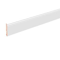 Grindjuostė Domoletti 717509, 2400 cm x 9.6 cm x 1.8 cm, balta sp.