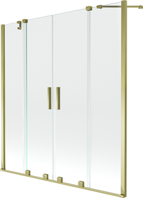 Vannas siena Mexen Velar Duo II, 140 cm x 150 cm, zelta krās./rūdītais