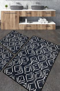 Vonios kilimėlių rinkinys Foutastic Cenero 359CHL5297, įvairių spalvų, 60 cm x 100 cm