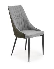 Valgomojo kėdė K448, juoda sp./pilka sp., 50 cm x 54 cm x 95 cm