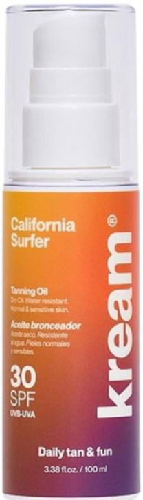 Savaiminio įdegio aliejus kūnui Kream California Surfer SPF30, 100 ml