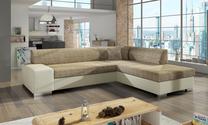 Kampinė sofa Porto Berlin 03, Soft 33, šviesiai ruda sp., dešininė, 217 x 278 cm x 74 cm