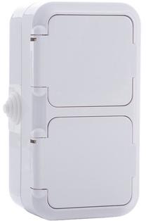 Розетка Okko Vika PA16-303, c заземлением, IP54, белый цв.