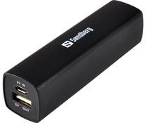 Nešiojamas įkroviklis (Power bank) Sandberg, 2200 mAh, juoda sp.