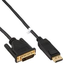 Vads InLine DisplayPort to DVI Displayport, DVI, 5 m, melna krās.