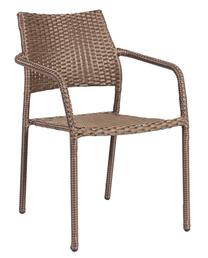 Lauko kėdė Home4you Minster, ruda sp., 55 cm x 63 cm x 83 cm