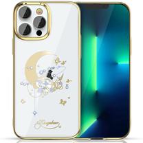 Чехол для телефона Kingxbar Moon Series, золотой цв./белый цв., Apple