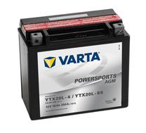 Аккумулятор Varta PowerSports AGM YTX20L-BS / YTX20L-4, 12 В, 18 Ач, 250 а