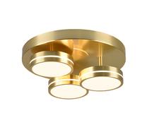 Valgusti lagi Trio Franklin 626510308, LED, 3000 °K, 3 x 8.5 W, valge v. / kuldne v., 35 x 35 cm