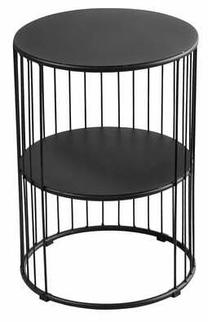 Kavos staliukas Gorin, juodas, 37 cm x 37 cm x 52 cm