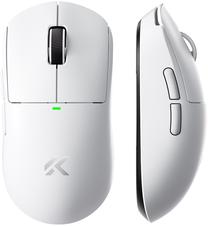 Belaidė žaidimų pelė Mchose A5 V3 Ultra MC-A5V3-2, 2.4 ghz / bluetooth / usb, balta sp.