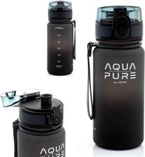 Ūdens pudele Astra Aqua Pure, melna krās., plastmasa, 0.4 l