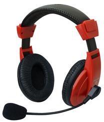 Проводные наушники Vakoss SK-601KR, черный цв./красный цв.