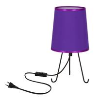 Galda stāvlampas Candellux Lighting Smally, E14, 40W, violeta krās./melna krās.