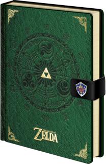 Piezīmju bloknots Pyramid International The Legend of Zelda Medallion, zaļa krās.