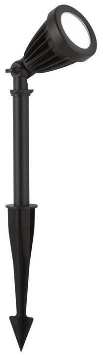 Savienojams āra apgaismojums Searchlight Spikey II, 12W, LED, IP54, melna krās., 8 cm x 25 cm