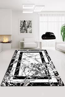 Paklājs Conceptum Hypnose Marmor v2, balta krās./melna krās., 180 cm x 120 cm