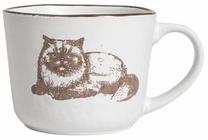Puodelis Homla Bonti Persian Cat, ruda sp./balta sp., 0.4 l