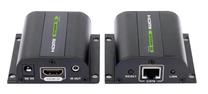 Buitinis ilgintuvas Techly HDMI Extender by Cat 5e/6/6a/7, juoda sp.