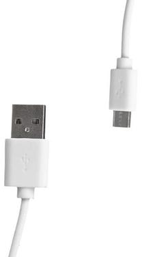 Vads Whitenergy USB 2.0 male, Micro USB male, 0.3 m, balta krās.