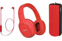 Bezvadu austiņas Toshiba HSP-3P19 Triple Pack, sarkana krās.