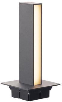 Brīvi stāvošs āra gaismeklis SLV H-POL Single-Headed, 9.7W, LED, IP65, antracīta krās., 16.5 cm x 36 cm