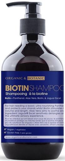 Šampūns Organic & Botanic Biotin, 500 ml