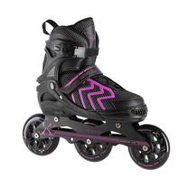 Роликовые коньки Nils Extreme NA19318, черный цв./фиолетовый цв., 35-38
