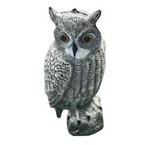 Paukščių baidyklė "Pelėda" Patio R001C, 19 cm x 18 cm x 42 cm, pilka sp.